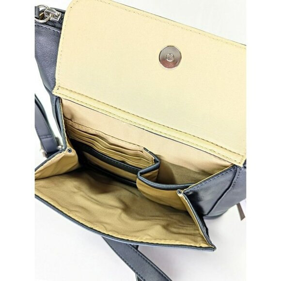 Giani Bernini Venice Women's Nappa Crossbody in Dark Navy (MSRP $100) - Picture 8 of 9